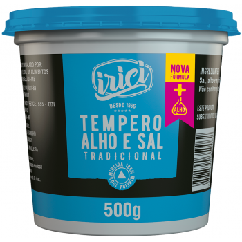 TEMPERO IRICI ALHO E SAL POTE 500GR