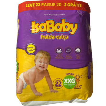 FRALDA CALÇA DESCARTAVEL ISABABY XXG LV22 PG20 UN