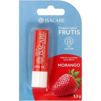 PROTETOR LABIAL 15 F ISACARE FRUTIS MORANGO 3,5GR