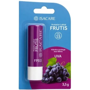 PROTETOR LABIAL 15 F ISACARE FRUTIS UVA 3,5GR