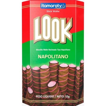 BISCOITO LOOK RECHEADO NAPOLITANO 55G