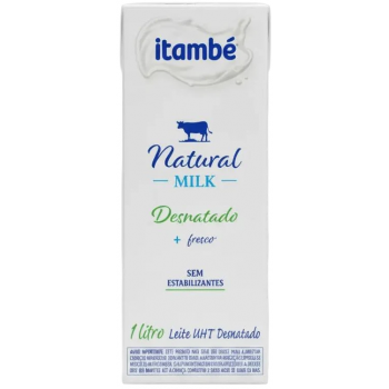 LEITE ITAMBE NATURAL MILK DESNATADO 1L