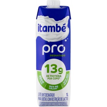 LEITE ITAMBE PRO CALCIO ZERO LACTOSE DESNATADO 1L