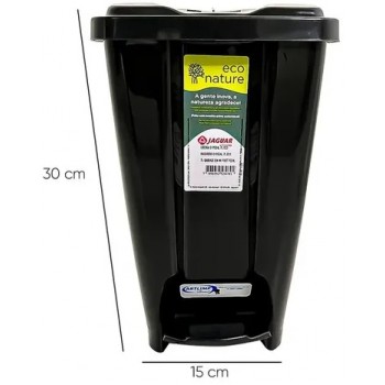 LIXEIRA COM PEDAL JAGUAR ECO NATURE 7 LTS
