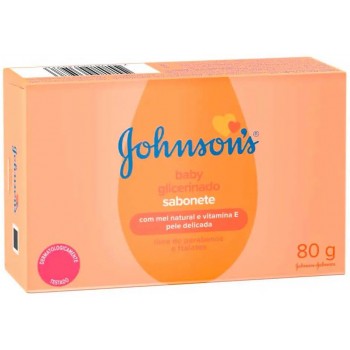SABONETE JOHNSON BABY MEL E VITAMINA E 80G