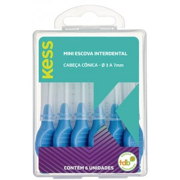 MINI ESCOVA INT. KESS CÔNICA C/ 6UN REF.2004