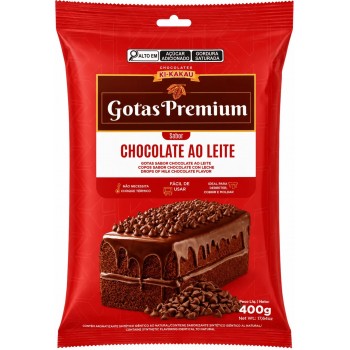 CHOCOLATE KI KAKAU PREMIUM GOTAS AO LEITE 400G