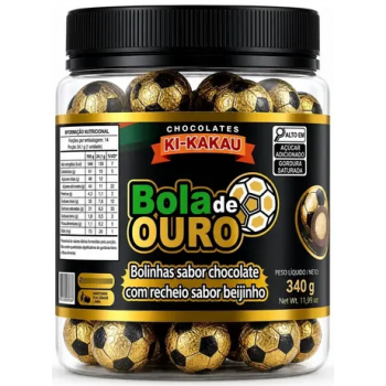 CHOCOLATE KI-KAKAU BOLA DE OURO POTE 340G