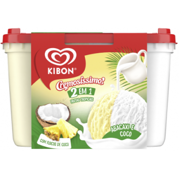 SORVETE KIBON 2 EM 1 TROPICAL 2L