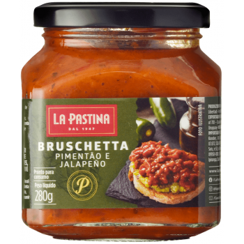 BRUSCHETA LA PASTINA PIMENTAO E JALAPENO 280 G