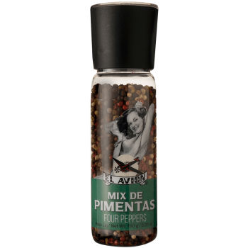 MIX DE PIMENTA EL AVION COM MOEDOR 160 GR