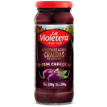 AZEITONA PRETA LA VIOLETERA AZAPA C/ CAROÇO 200G