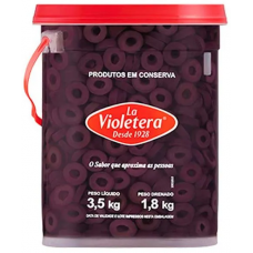 AZEITONA PRETA LA VIOLETERA FATIADA BALDE 1,8KG AZEITONA PRETA LA VIOLETERA FATIADA BALDE 1,8KG