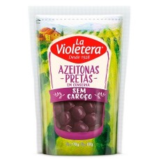 AZEITONA PRETA LA VIOLETERA SACHE SEM CAROCO 80G AZEITONA PRETA LA VIOLETERA SACHE SEM CAROCO 80G