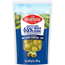 AZEITONA VERDE LA VIOLETERA MENOS SODIO SACHE 150G
