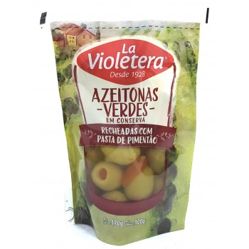 AZEITONA VERDE LA VIOLETERA SACHE  RECHEADA 100G