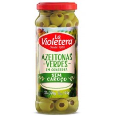 AZEITONA VERDE LA VIOLETERA SEM CAROÇO 160 GR