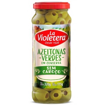 AZEITONA VERDE LA VIOLETERA SEM CAROÇO 160 GR