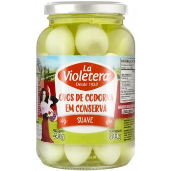 OVO DE CODORNA EM CONSERVA LA VIOLETERA 300G