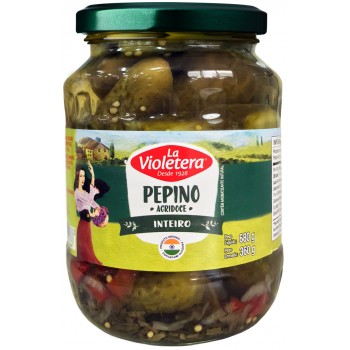 PEPINO INTEIRO AGRIDOCE LA VIOLETERA VIDRO 360G