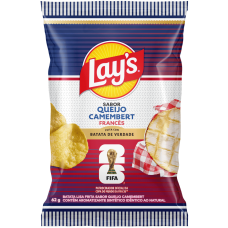 BATATA ELMA CHIPS LAYS LISA QUEIJO CAMEMBERT 62G