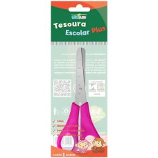 MAT. ESC. TESOURA ESCOLAR PLUS  LEO & LEO 