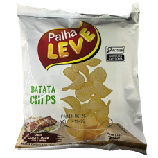 BATATA CHIPS PALHA LEVE COSTELINHA COM LIMAO 30 GR