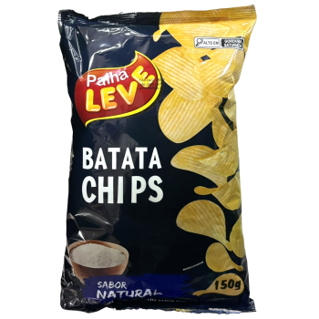 BATATA CHIPS PALHA LEVE NATURAL 150 GR