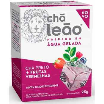 CHA GELADO LEÃO PRETO FRUTAS VERMELHAS 25GR