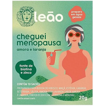 CHÁ LEÃO FASES CHEGUEI MENOPAUSA AMORA/LARANJA 20G
