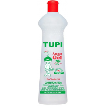 ÁLCOOL EM GEL TUPI 70 ANTISSEPTICO 500G