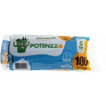 SACO PARA LIXO POTENZZA ROLO 100 L C/ 16 UN