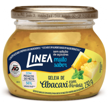 GELEIA LINEA DE ABACAXI HORTELA SEM AÇÚCAR 230G