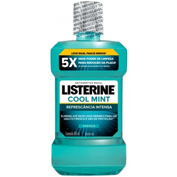 ANTISSEPTICO LISTERINE COOL MINT HORTELA  500ML