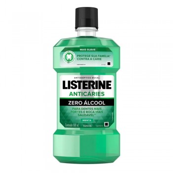 ANTISSEPTICO LISTERINE ANTICARIES MENTA ZERO 500M
