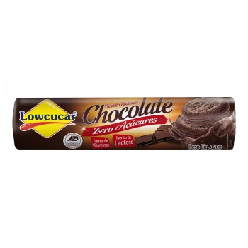 BISCOITO LOWÇUCAR RECHEADO CHOCOLATE ZERO 120GR