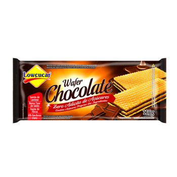 BISCOITO LOWÇUCAR WAFER CHOCOLATE ZERO 115GR