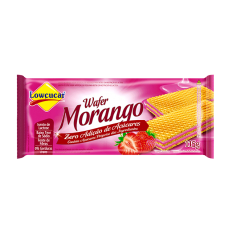 BISCOITO LOWÇUCAR WAFER MORANGO ZERO 115GR