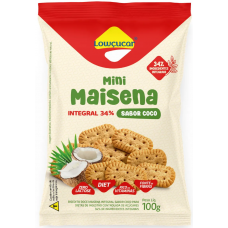 BISCOITO LOWCUCAR DIET MINI MAIZENA INT COCO 100G