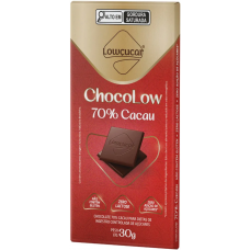 CHOCOLATE LOWCUCAR ZERO CHOCOLOW 70 CACAU 30G