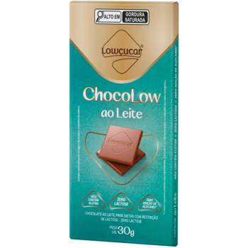 CHOCOLATE LOWCUCAR ZERO CHOCOLOW AO LEITE 30G