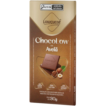 CHOCOLATE LOWCUCAR ZERO CHOCOLOW AVELÃ 30G