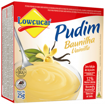 PUDIM LOWCUCAR ZERO BAUNILHA 25 GR