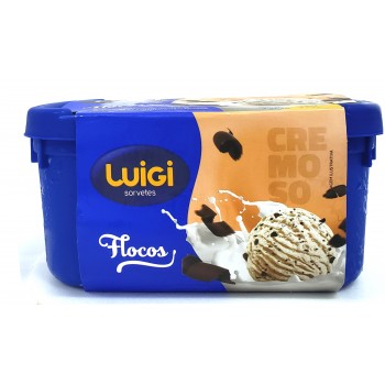 SORVETE LUIGI CREMOSO FLOCOS 1.5L