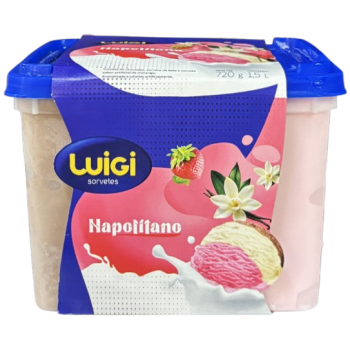 SORVETE LUIGI CREMOSO NAPOLITANO 1.5L