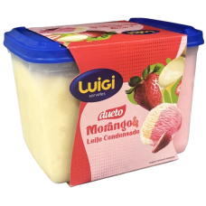 SORVETE LUIGI DUETO MORANGO E LEITE CONDENSADO 1.5