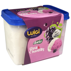 SORVETE LUIGI DUETO UVA E CHANTILLY 1.5L