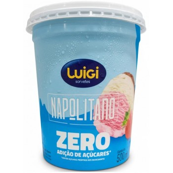 SORVETE LUIGI NAPOLITANO SEM AÇÚCAR 500ML