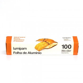 PAPEL ALUMINIO LUMIPAM ROLO 100 M X 30 CM 