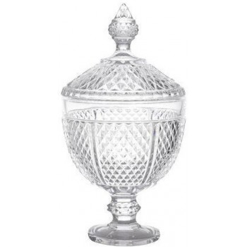 POTICHE C/PE DE CRISTAL BICO DE JACA PERSEU 15X28C